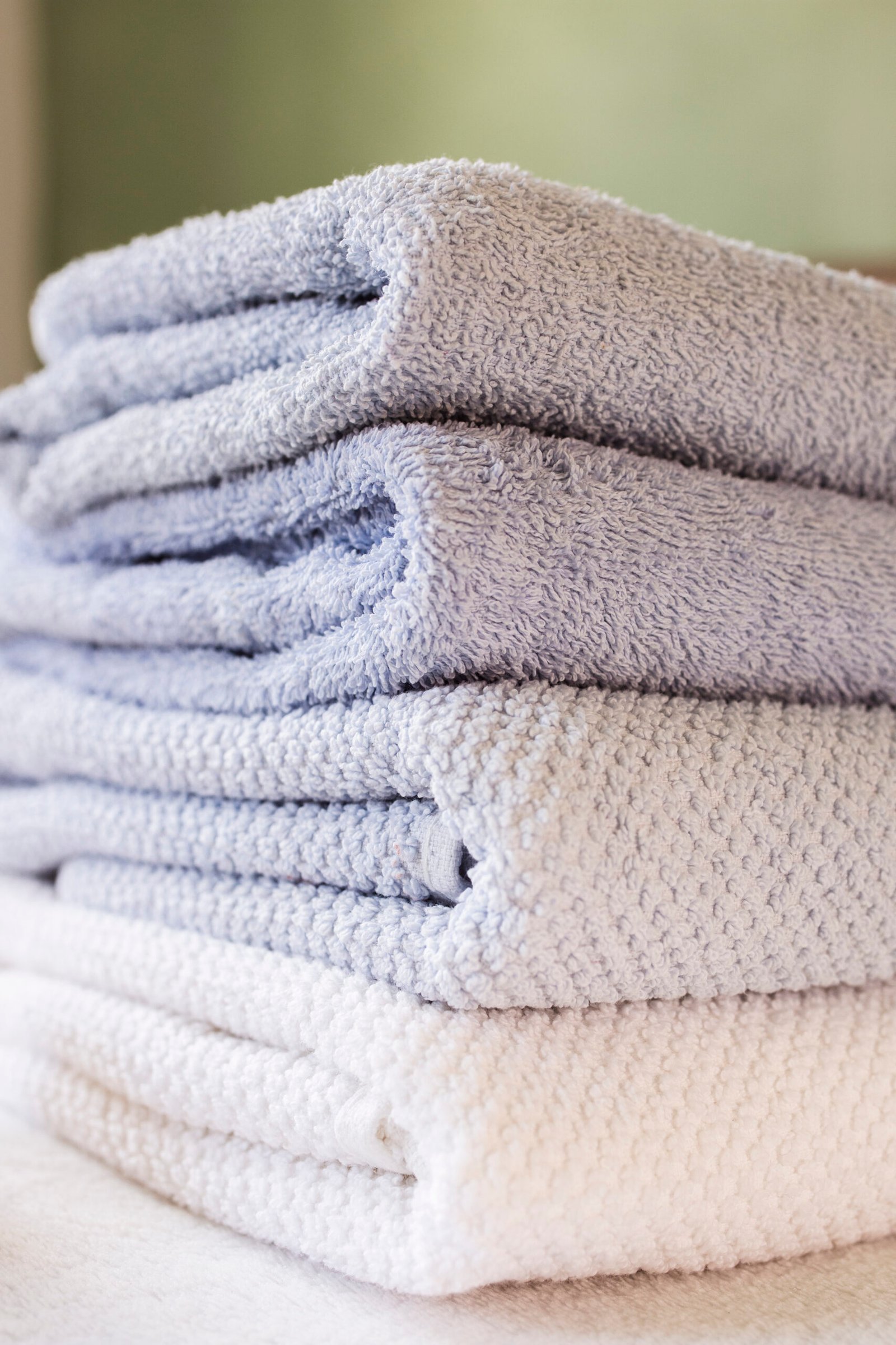 close up scented towels spa