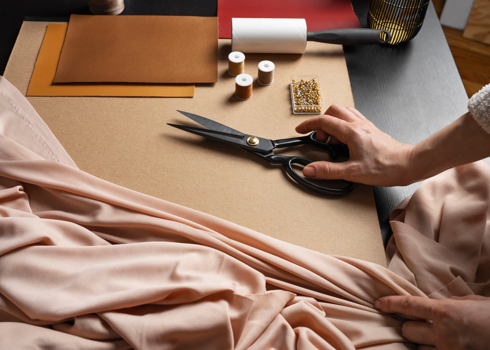 fashion designer s studio with essential elements